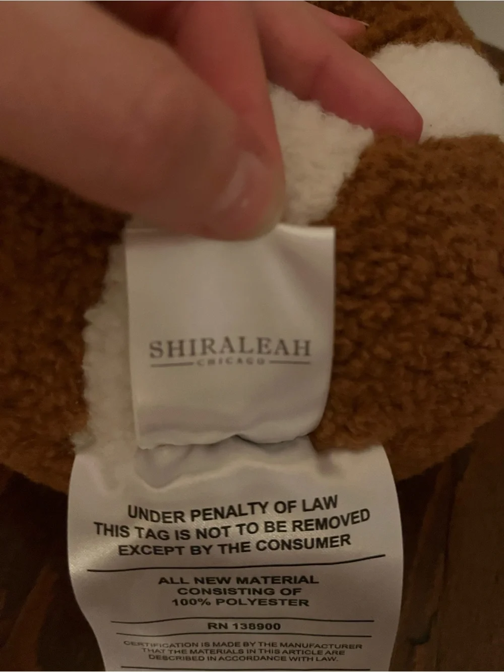 Shiraleah sherpa football pillow